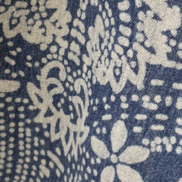 Free People Blue Floral Jeans Flare Style Fashion Women Casual Wear - Picture 7 of 8